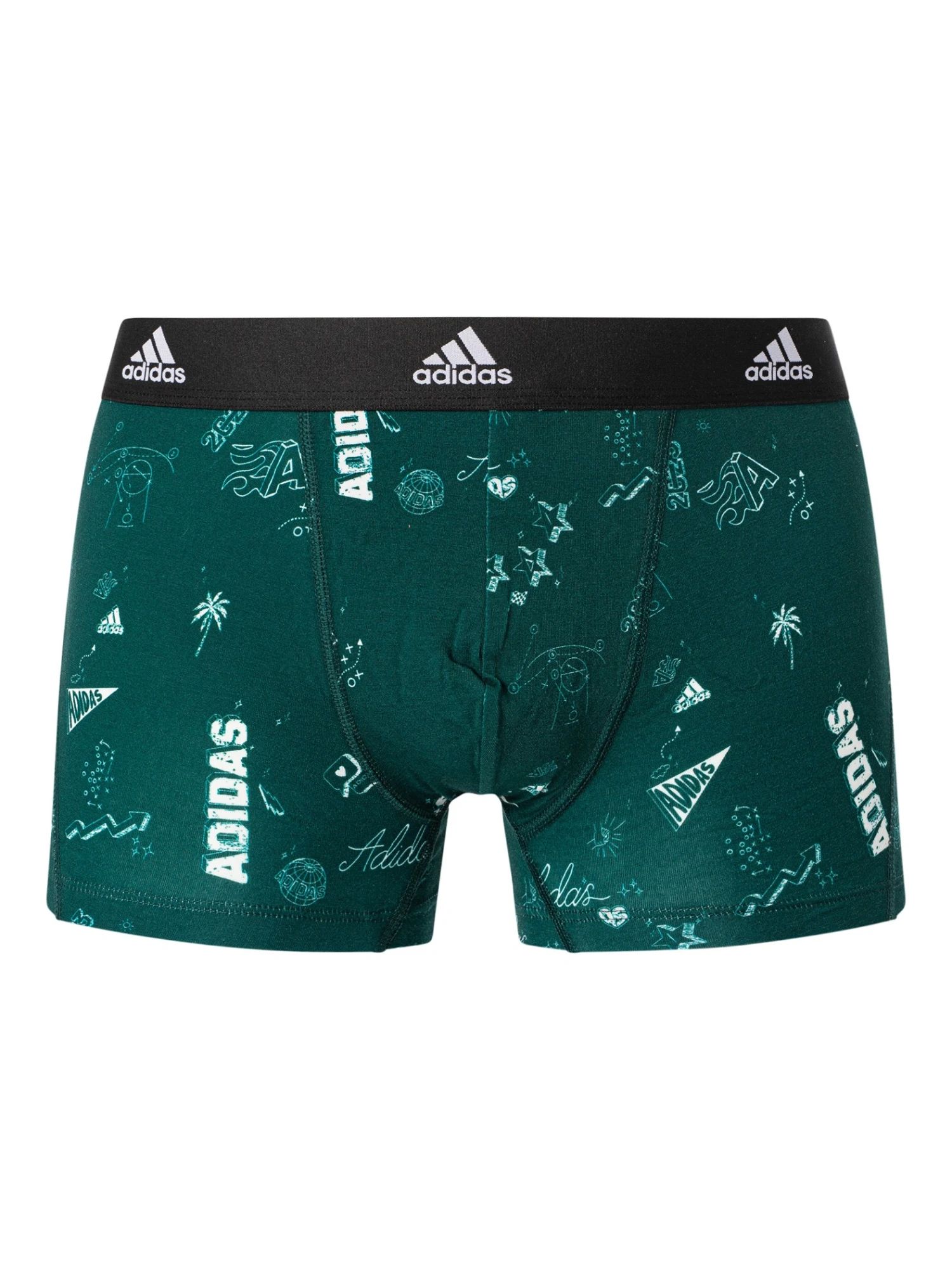 Adidas 3 Pack Active Flex Trunks - Green/Black/Port Green 7 Adidas 3 Pack Active Flex Trunks - Green/Black/Port Green - Image 7