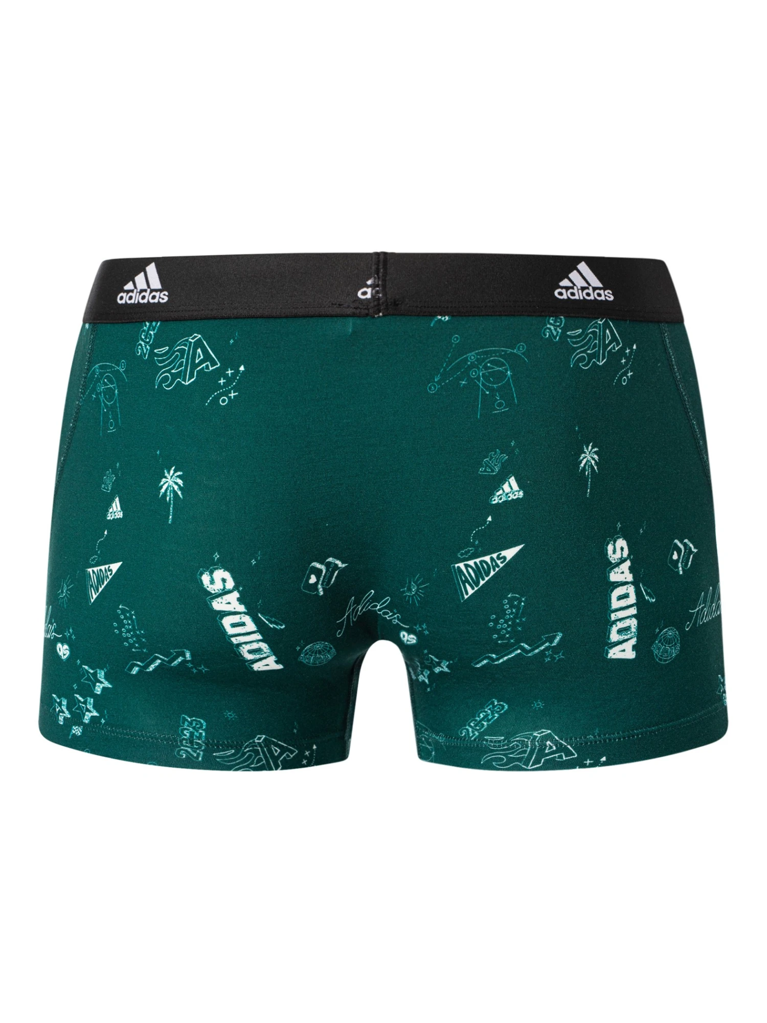 Adidas 3 Pack Active Flex Trunks - Green/Black/Port Green 8 Adidas 3 Pack Active Flex Trunks - Green/Black/Port Green - Image 8