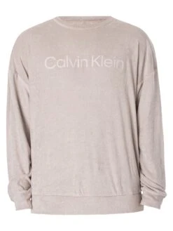 Calvin Klein Lounge Graphic Sweatshirt - Porpoise -Standout Fashion Shop 49254f