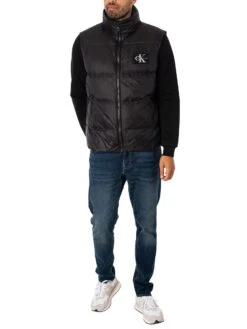 Calvin Klein Jeans Essentials Down Gilet - Black -Standout Fashion Shop 49257f