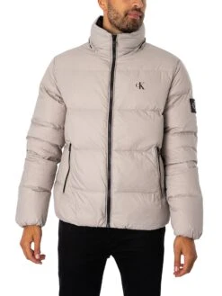Calvin Klein Jeans Essentials Down Jacket - Porpoise -Standout Fashion Shop 49259g