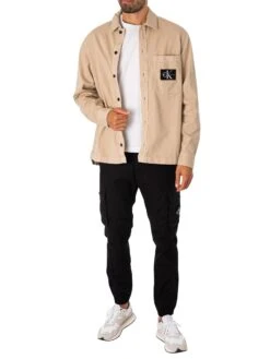 Calvin Klein Jeans Utility Overshirt - Plaza Taupe 10 Calvin Klein Jeans Utility Overshirt - Plaza Taupe -Standout Fashion Shop 49261e