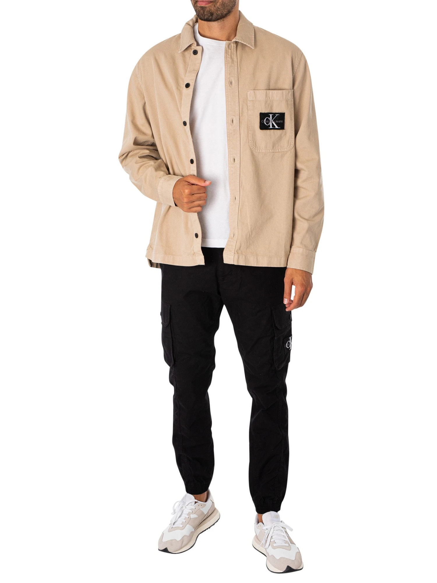 Calvin Klein Jeans Utility Overshirt - Plaza Taupe 5 Calvin Klein Jeans Utility Overshirt - Plaza Taupe - Image 5