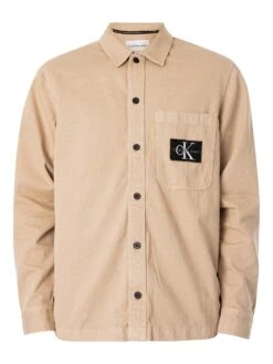 Calvin Klein Jeans Utility Overshirt - Plaza Taupe 11 Calvin Klein Jeans Utility Overshirt - Plaza Taupe -Standout Fashion Shop 49261f