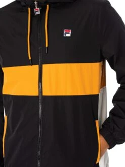 Fila Bianco Anorak Jacket - Black/Gardenia/Yam -Standout Fashion Shop 49267d