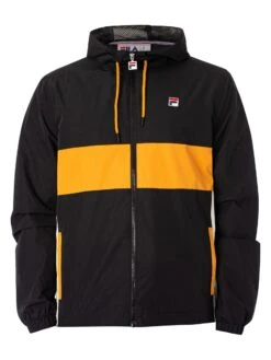 Fila Bianco Anorak Jacket - Black/Gardenia/Yam -Standout Fashion Shop 49267g