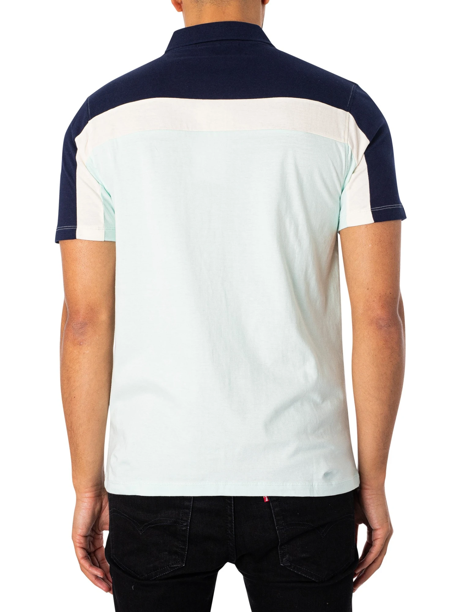 Fila Kaiser Vintage Polo Shirt - Blue Glass/Navy/Egret 3 Fila Kaiser Vintage Polo Shirt - Blue Glass/Navy/Egret - Image 3