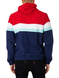 Fila Shaan Colourblock Zip Jacket - Navy/Equestrian Red/White -Standout Fashion Shop 49273c
