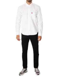 HUGO Evito Slim Shirt - White -Standout Fashion Shop 49280e