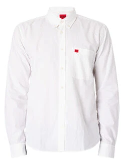 HUGO Evito Slim Shirt - White -Standout Fashion Shop 49280f
