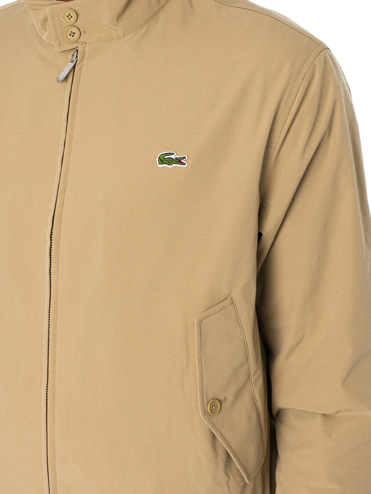Lacoste Logo Lightweight Jacket - Beige 4 Lacoste Logo Lightweight Jacket - Beige - Image 4