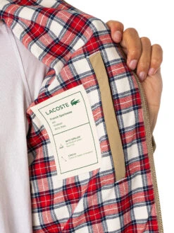 Lacoste Logo Lightweight Jacket - Beige 12 Lacoste Logo Lightweight Jacket - Beige -Standout Fashion Shop 49282e