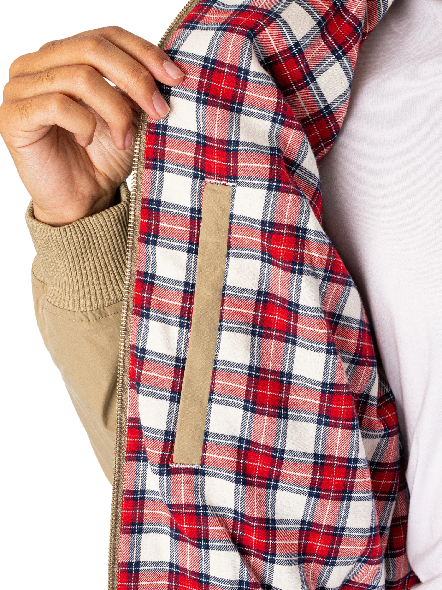 Lacoste Logo Lightweight Jacket - Beige 6 Lacoste Logo Lightweight Jacket - Beige - Image 6