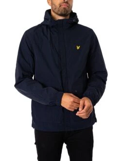 Lyle & Scott Hooded Pocket Jacket - Navy Blue
