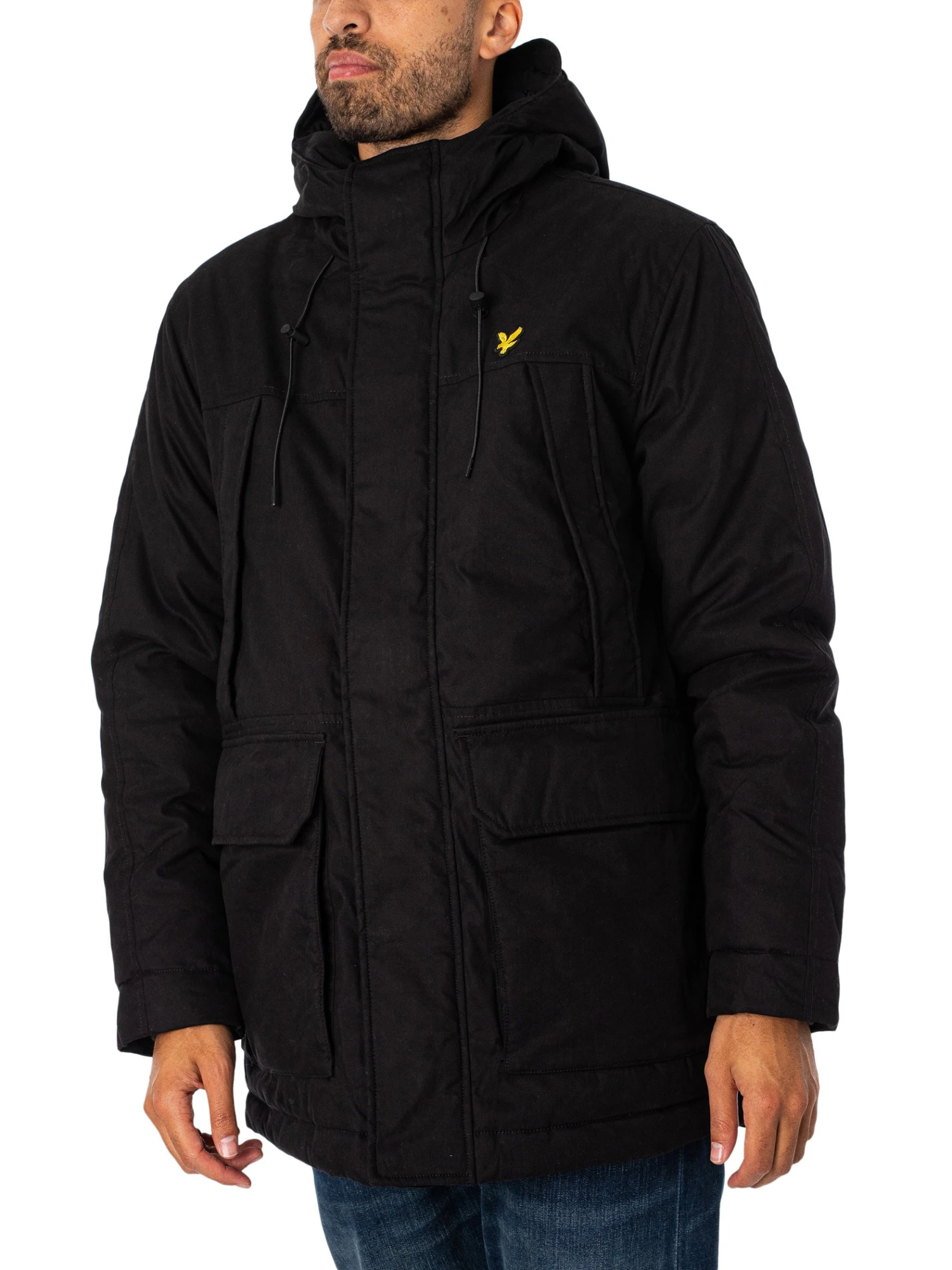 Lyle & Scott Microfleece Parka Jacket - Jet Black 2 Lyle & Scott Microfleece Parka Jacket - Jet Black - Image 2