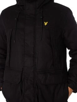 Lyle & Scott Microfleece Parka Jacket - Jet Black 11 Lyle & Scott Microfleece Parka Jacket - Jet Black -Standout Fashion Shop 49285d