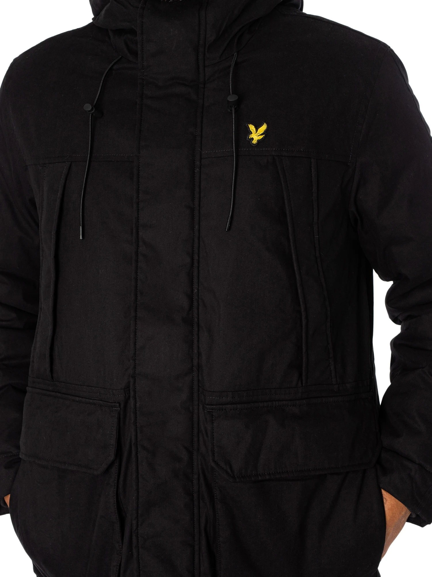 Lyle & Scott Microfleece Parka Jacket - Jet Black 4 Lyle & Scott Microfleece Parka Jacket - Jet Black - Image 4