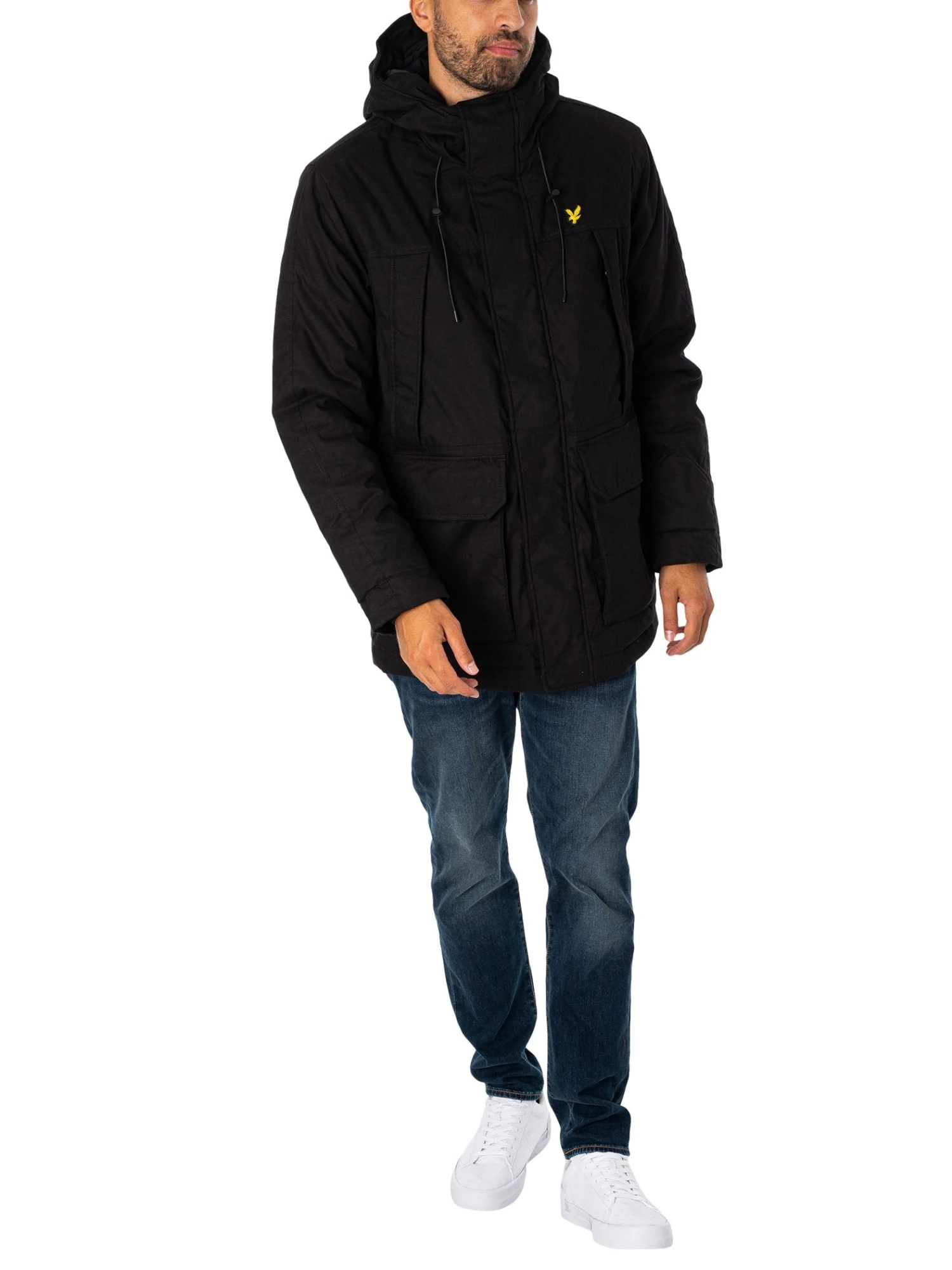 Lyle & Scott Microfleece Parka Jacket - Jet Black 7 Lyle & Scott Microfleece Parka Jacket - Jet Black - Image 7