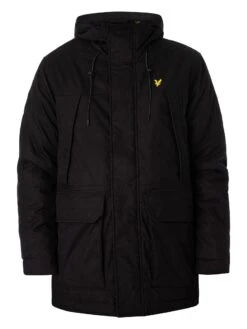 Lyle & Scott Microfleece Parka Jacket - Jet Black 15 Lyle & Scott Microfleece Parka Jacket - Jet Black -Standout Fashion Shop 49285h