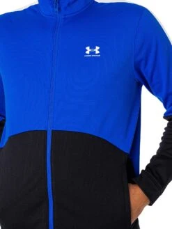 Under Armour Tricot Jacket - Team Royal/Black/White -Standout Fashion Shop 49337d
