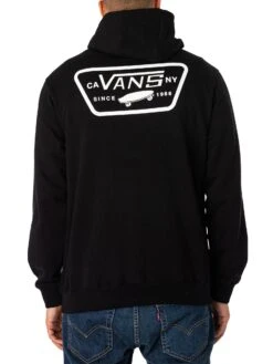 Vans Pull Patched Pullover Hoodie - Black -Standout Fashion Shop 49340c
