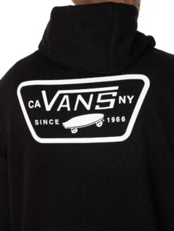 Vans Pull Patched Pullover Hoodie - Black -Standout Fashion Shop 49340e