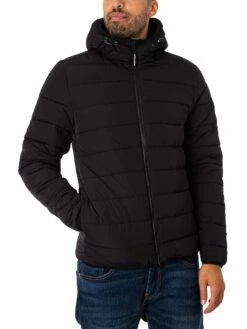 Weekend Offender LA Guardia Puffer Jacket - Black