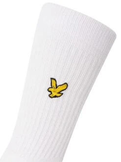 Lyle & Scott 3 Pack Hamilton Premium Socks - Black/Grey Marl/White -Standout Fashion Shop 49345c