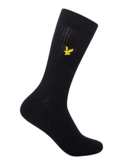 Lyle & Scott 3 Pack Hamilton Premium Socks - Black/Grey Marl/White -Standout Fashion Shop 49345e
