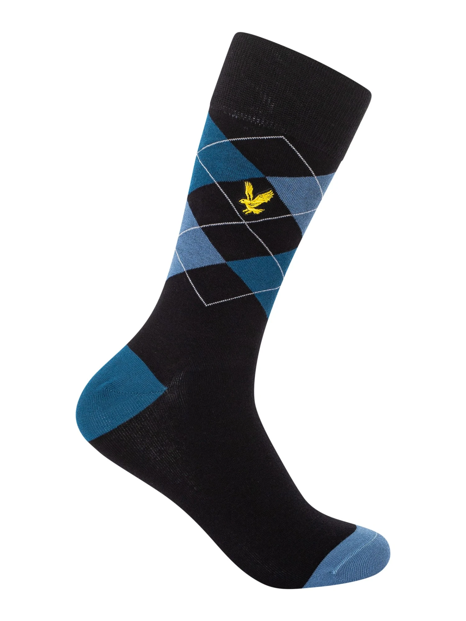 Lyle & Scott 5 Pack Harold Premium Socks - Argyle/Sailor Blue/Stripe/Blue Horizon/Black 2 Lyle & Scott 5 Pack Harold Premium Socks - Argyle/Sailor Blue/Stripe/Blue Horizon/Black - Image 2