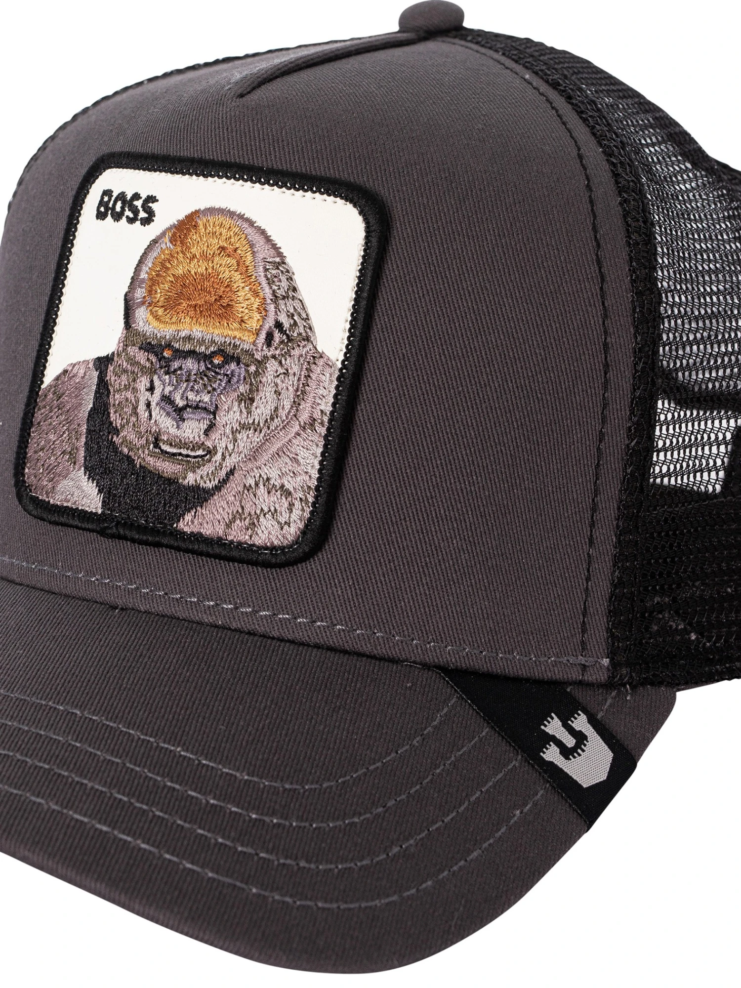 Goorin Bros. The Boss Trucker Cap - Black 6 Goorin Bros. The Boss Trucker Cap - Black - Image 6