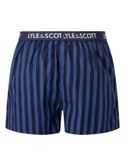 Lyle & Scott 3 Pack Lenny Woven Boxers - Stripe/Peacoat/Gingham -Standout Fashion Shop 49360d