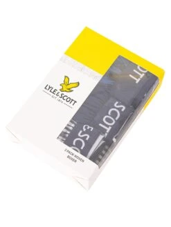 Lyle & Scott 3 Pack Lenny Woven Boxers - Stripe/Peacoat/Gingham -Standout Fashion Shop 49360i