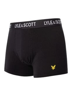 Lyle & Scott 5 Pack Miller Trunks - Black -Standout Fashion Shop 49362c