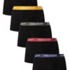 Lyle & Scott 5 Pack Miller Trunks - Black (Multi Waist)