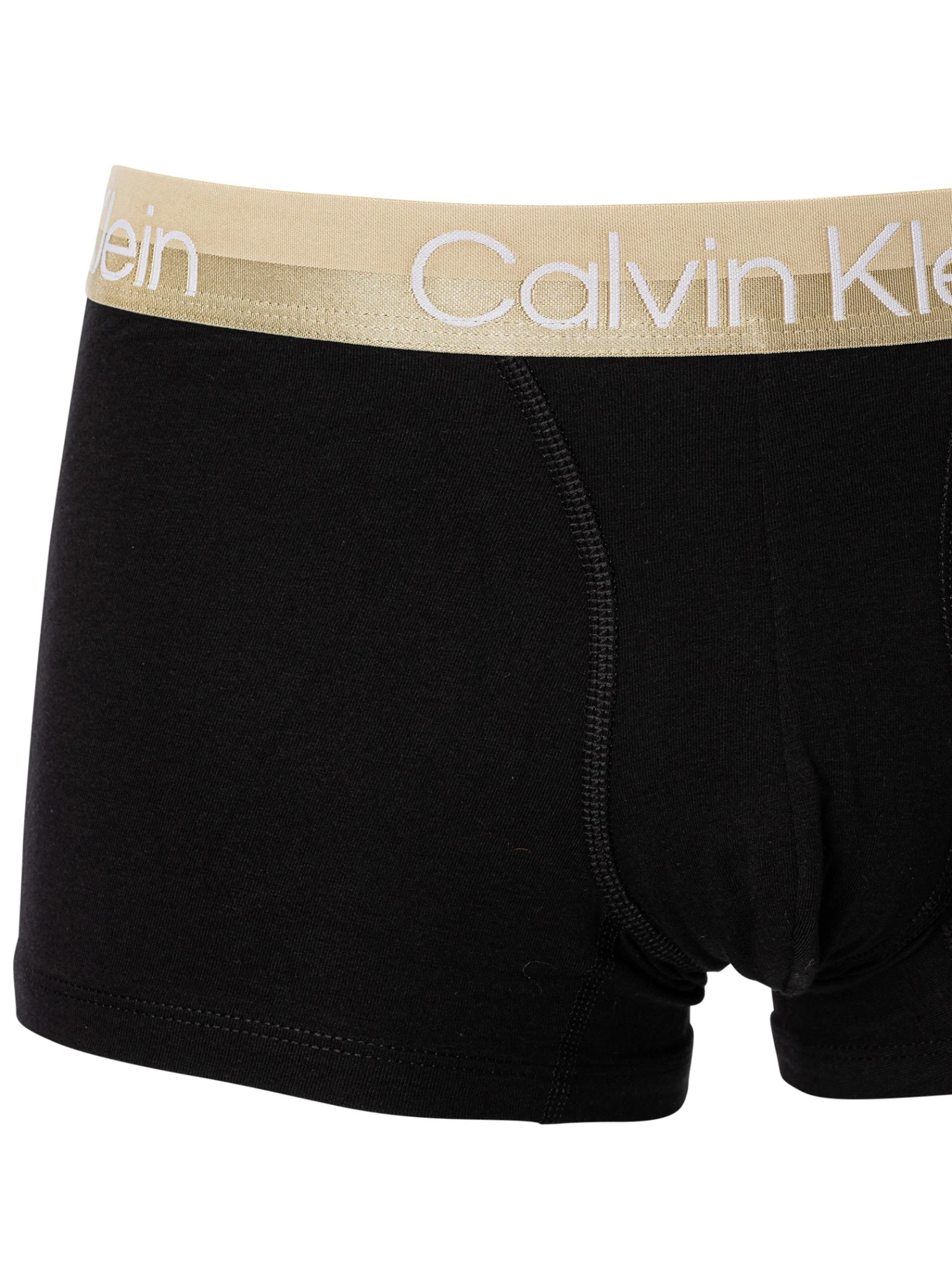 Calvin Klein 3 Pack Modern Structure Trunks - Black (Beige/Pink/Grey 3 Calvin Klein 3 Pack Modern Structure Trunks - Black (Beige/Pink/Grey - Image 3
