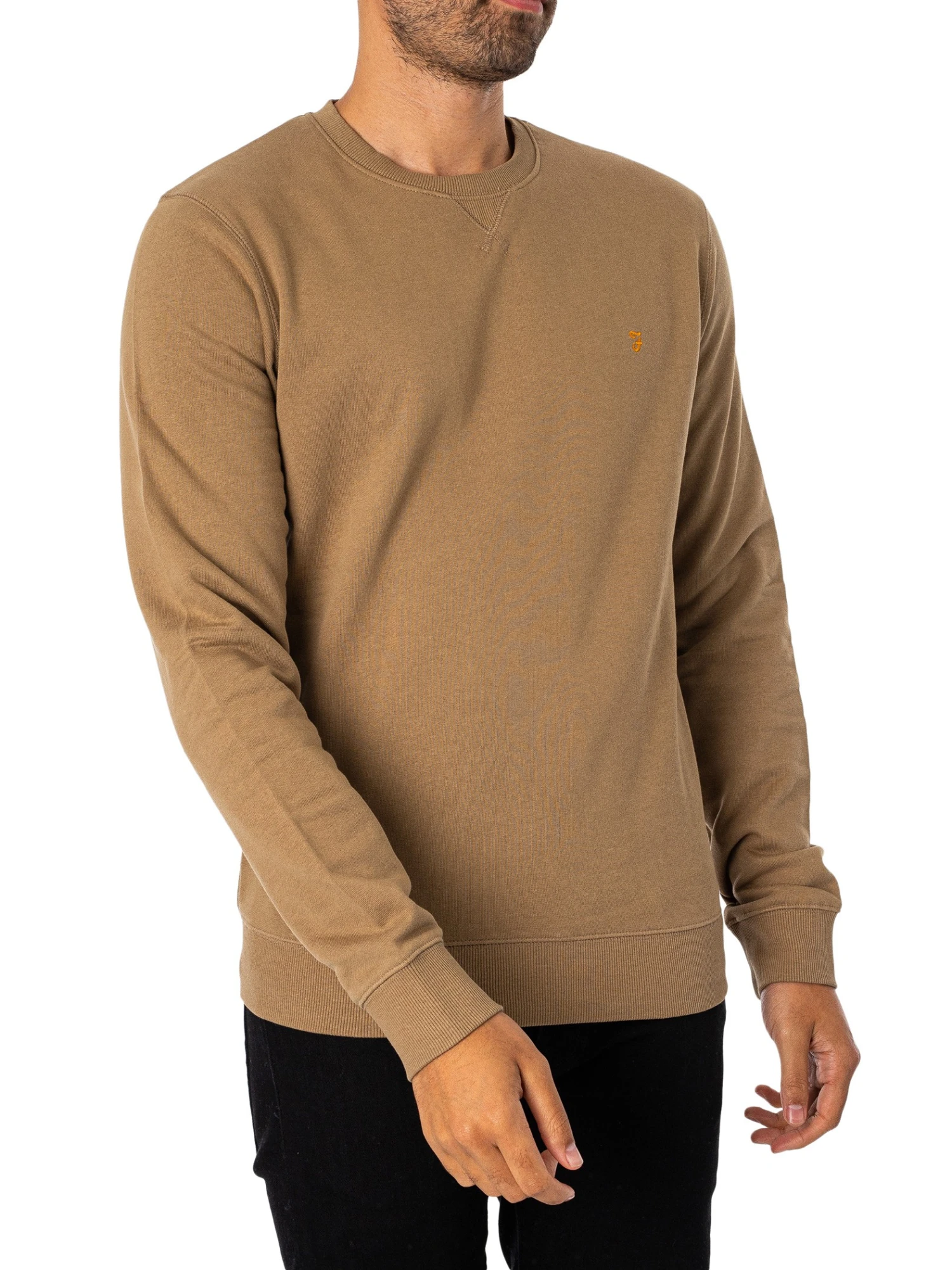 Farah Tim Sweatshirt - Beige 2 Farah Tim Sweatshirt - Beige - Image 2