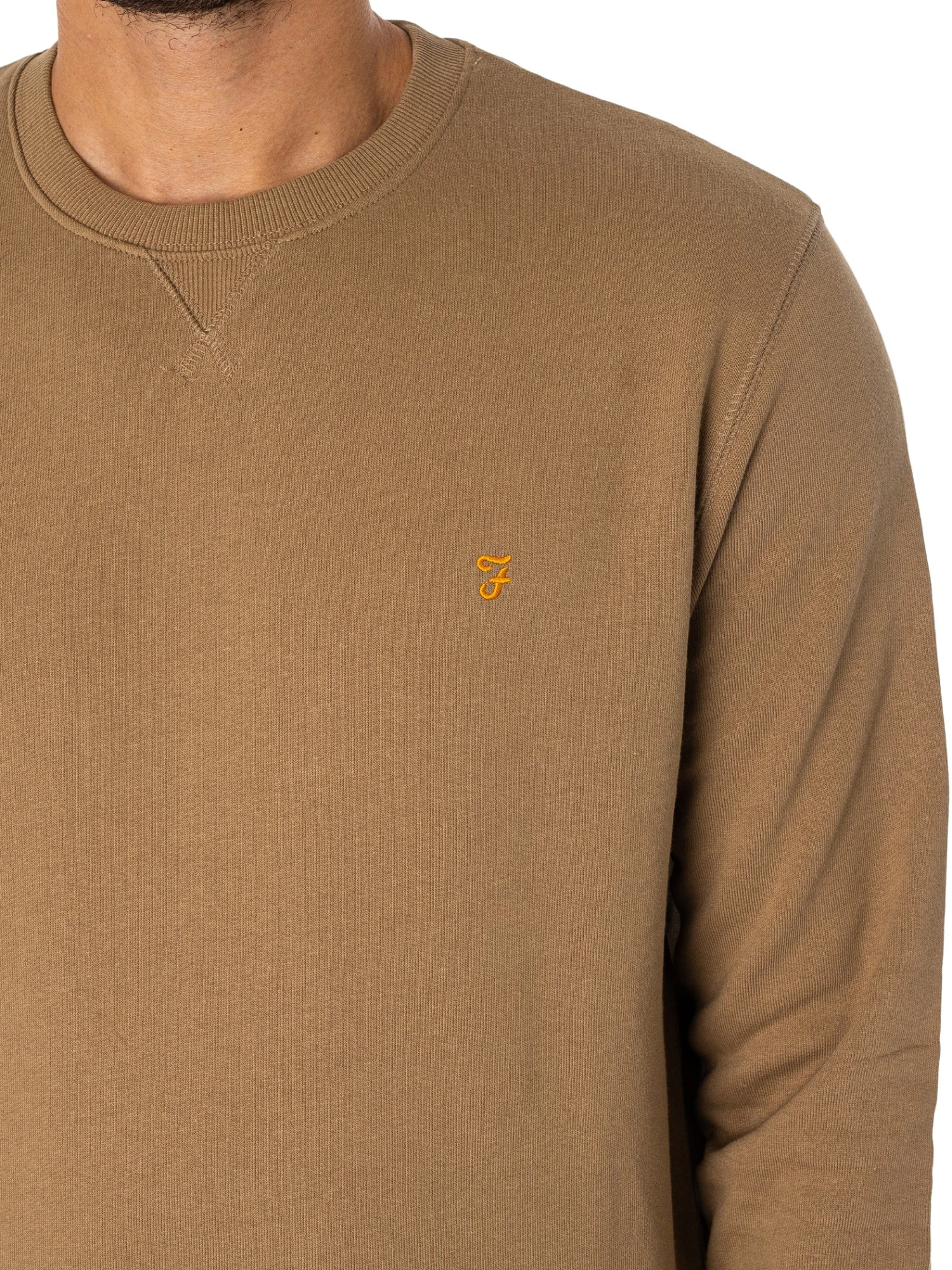 Farah Tim Sweatshirt - Beige 4 Farah Tim Sweatshirt - Beige - Image 4