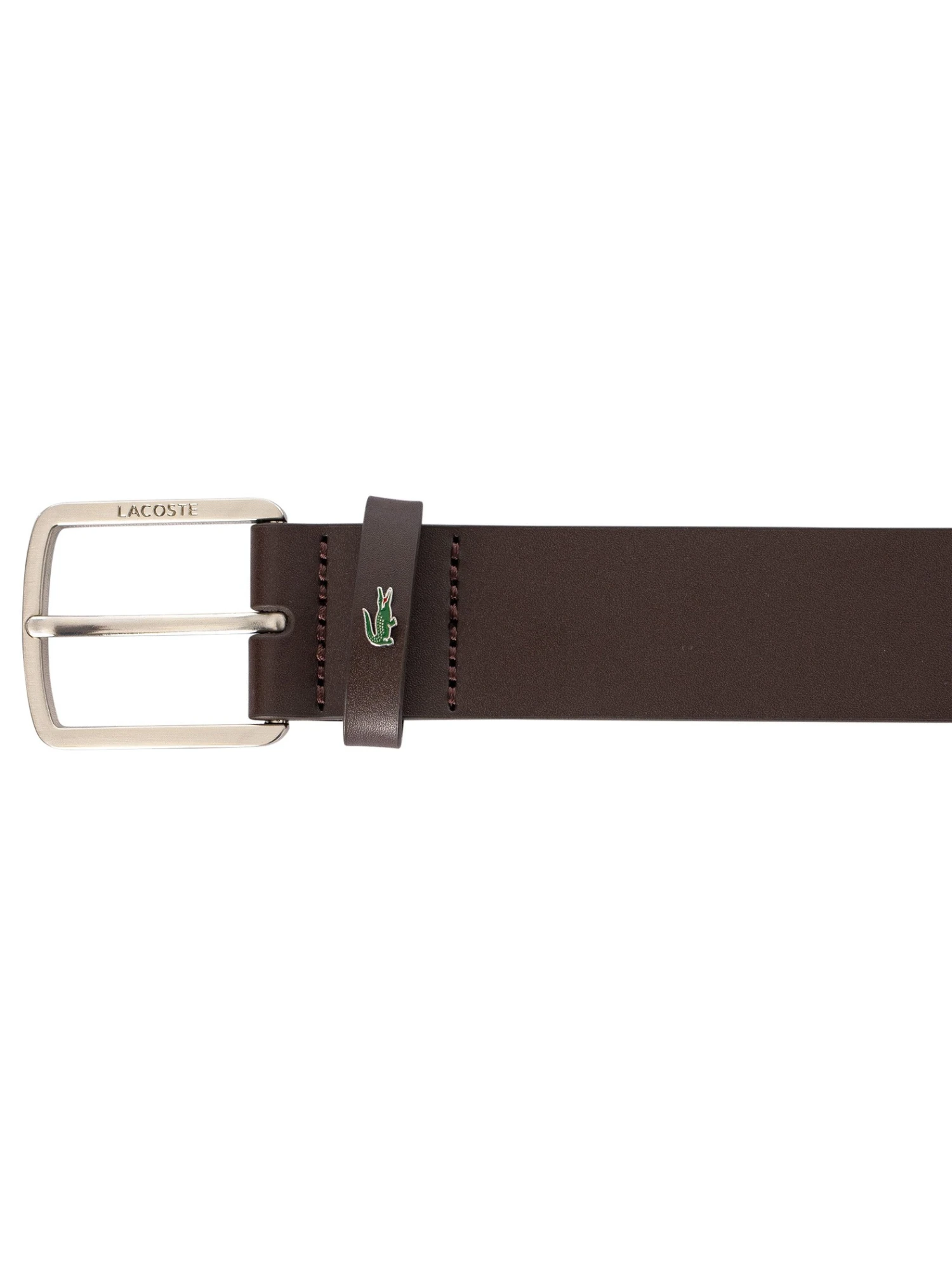 Lacoste Leather Branded Belt - Brown 5 Lacoste Leather Branded Belt - Brown - Image 5