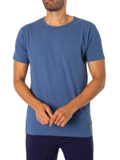 Lyle & Scott Charlie Short Pyjama Set - Blue Horizon/Peacoat -Standout Fashion Shop 49421c