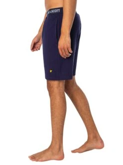 Lyle & Scott Charlie Short Pyjama Set - Blue Horizon/Peacoat -Standout Fashion Shop 49421j