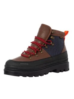 Palladium Finisterre Pallatrooper Hiker Boots - Dark Brown -Standout Fashion Shop 49426j