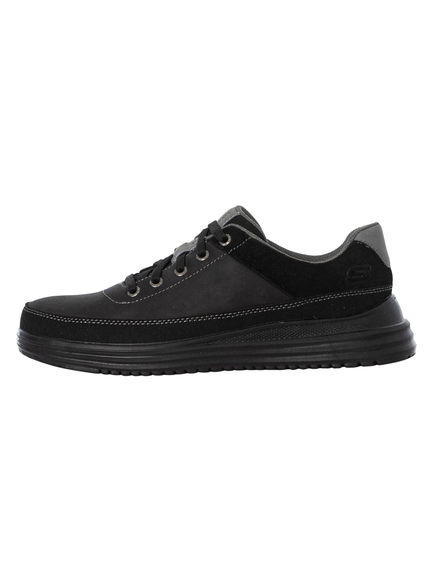 Skechers Proven Aldeno Leather Trainers - Black 2 Skechers Proven Aldeno Leather Trainers - Black - Image 2