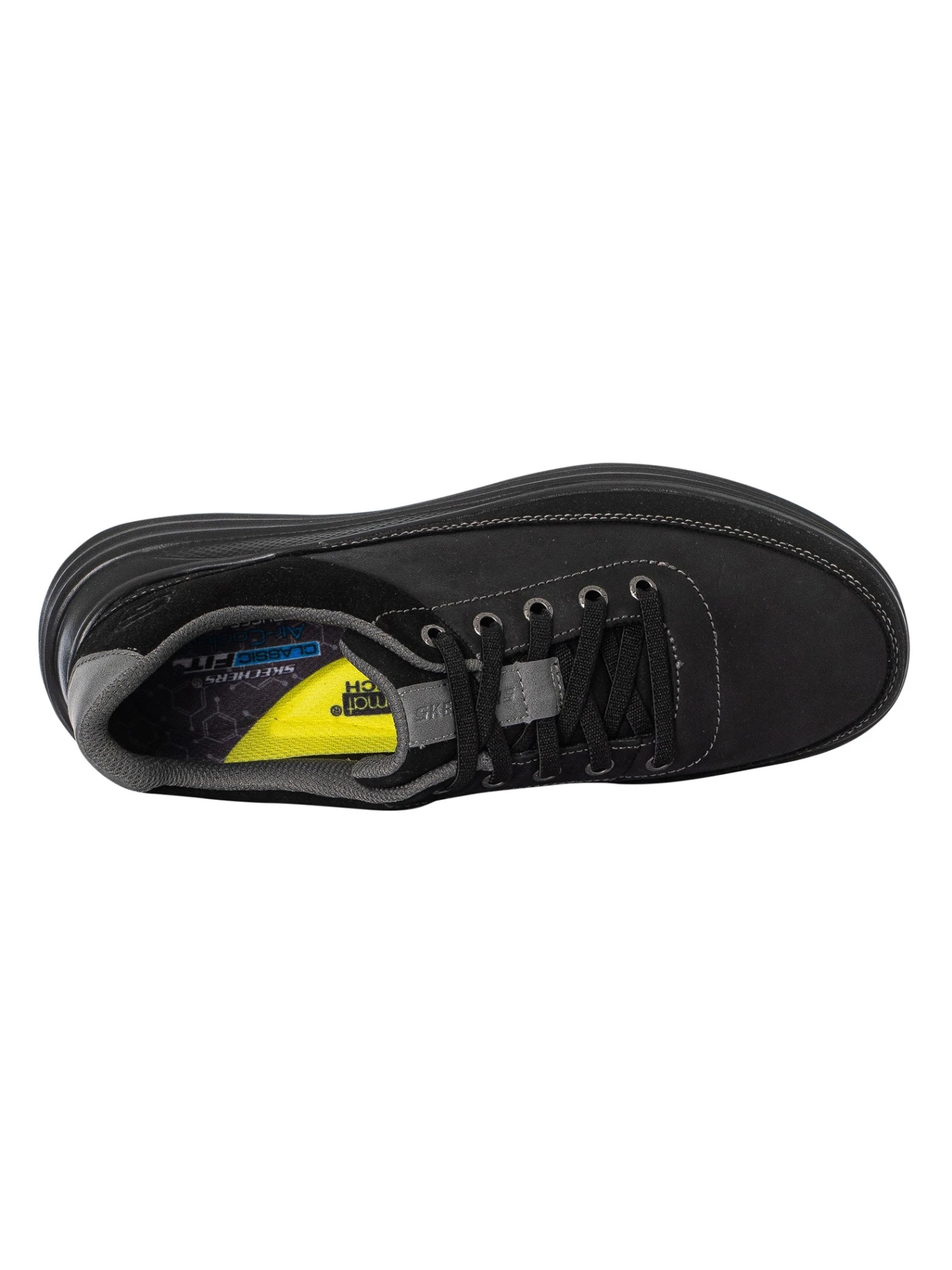 Skechers Proven Aldeno Leather Trainers - Black 6 Skechers Proven Aldeno Leather Trainers - Black - Image 6