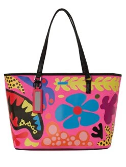 Sprayground Wild Flora Tote Bag - Fuchsia