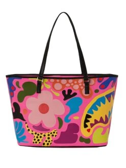 Sprayground Wild Flora Tote Bag - Fuchsia -Standout Fashion Shop 49493c