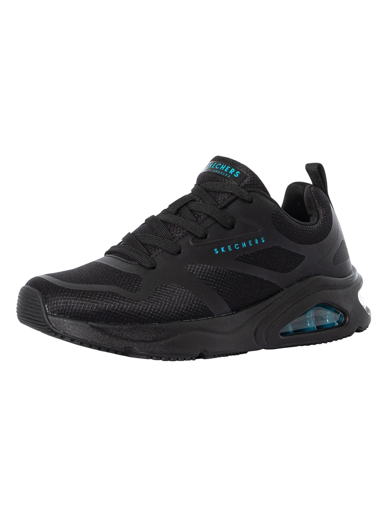 Skechers Tres-Air Uno Modern Aff-Air Trainers - Black 1 Skechers Tres-Air Uno Modern Aff-Air Trainers - Black