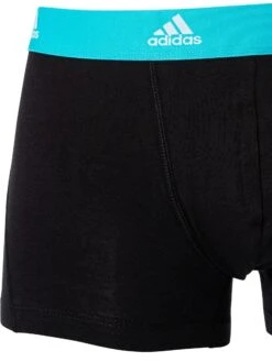Adidas 3 Pack Active Flex Cotton Trunks - Cyan/Port/Black -Standout Fashion Shop 49499c