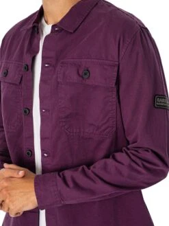 Barbour International Adey Overshirt - Blackberry Wine -Standout Fashion Shop 49510e