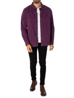 Barbour International Adey Overshirt - Blackberry Wine -Standout Fashion Shop 49510f
